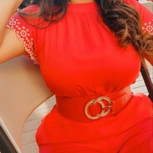 Beautiful red jumpsuit